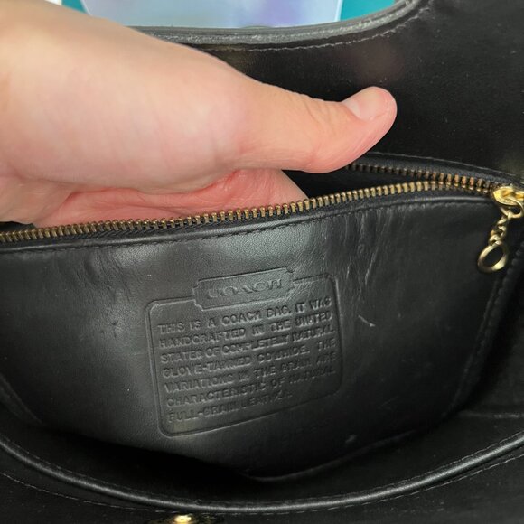 Vintage Black Coach Mini Shopper Bag - Picture 2 of 4
